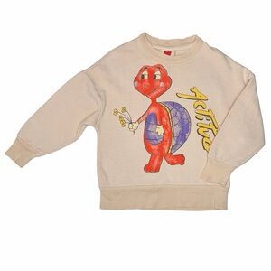 Fresh Dinosaurs Turtle Actitud Hi Human Sweatshirt